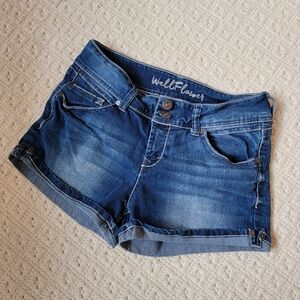 WallFlower Women's Blue Denim Shorts